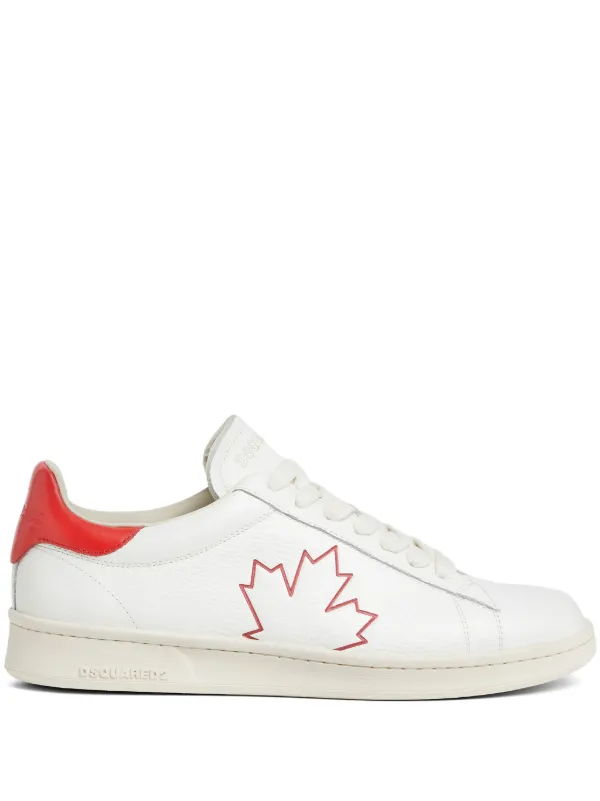 スニーカー D SQUARED2 White leather Rider sneakers DSQUARED2 Rider Sneakers | White | FARFETCH