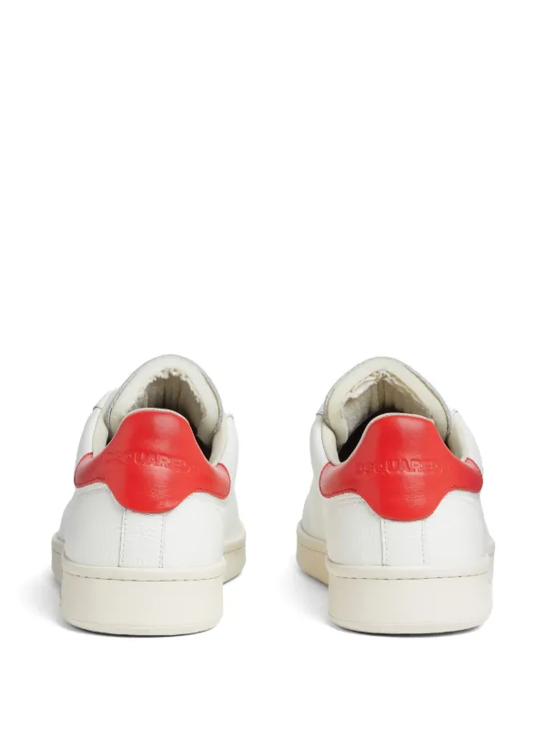 DSQUARED2 レザースニーカー | ホワイト | FARFETCH JP