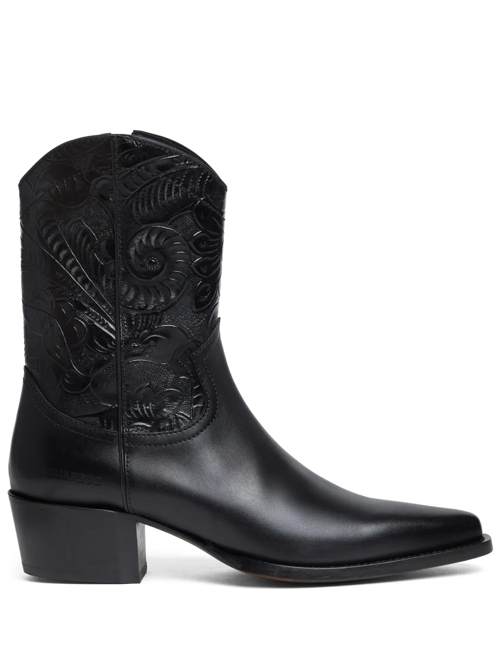 DSQUARED2 leather boots Black