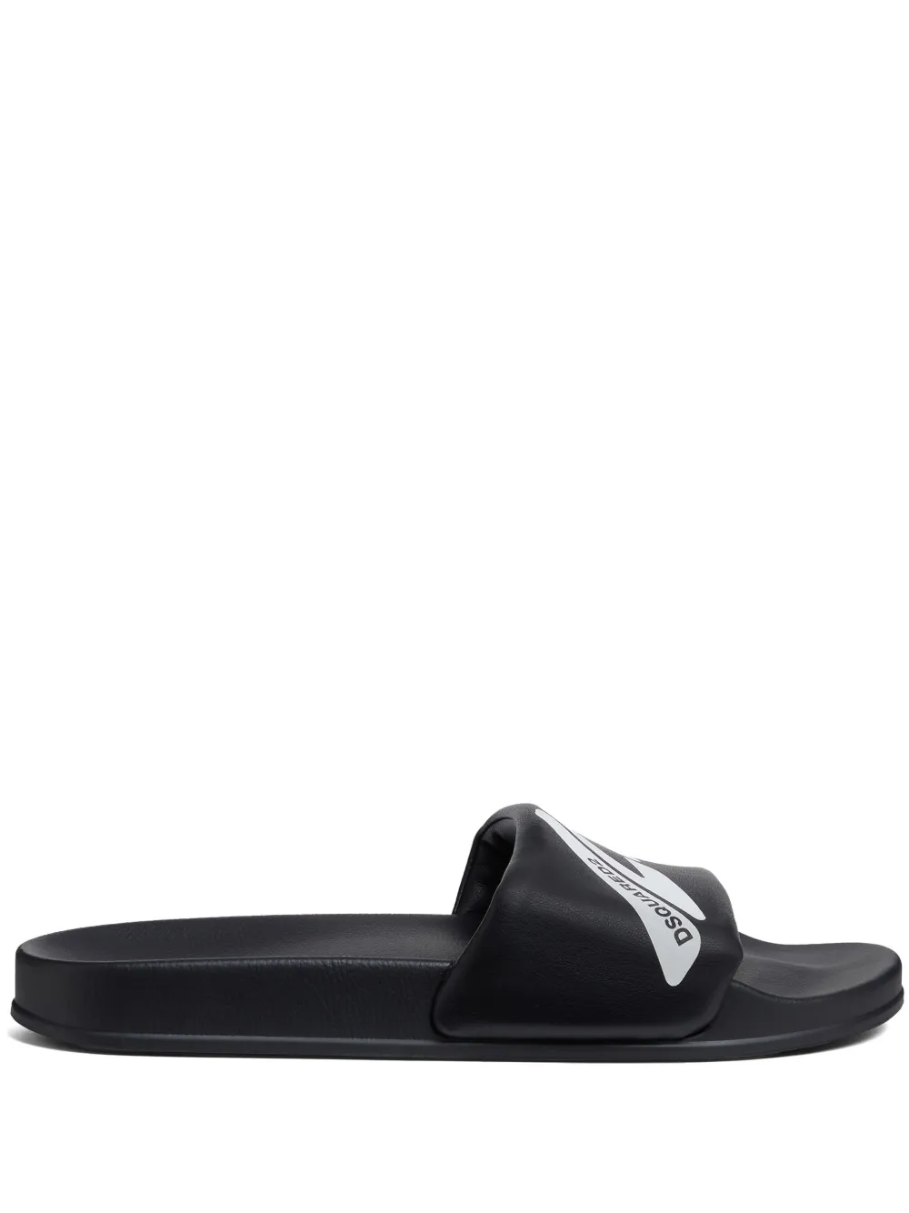DSQUARED2 logo-print slides Black