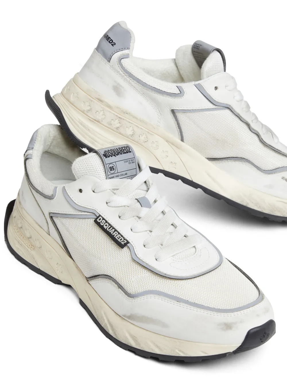 DSQUARED2 distressed-finish sneakers Neutrals