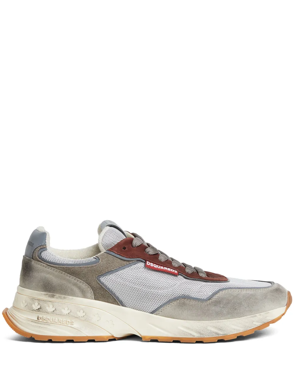DSQUARED2 distressed-finish sneakers | Grey | Image 1