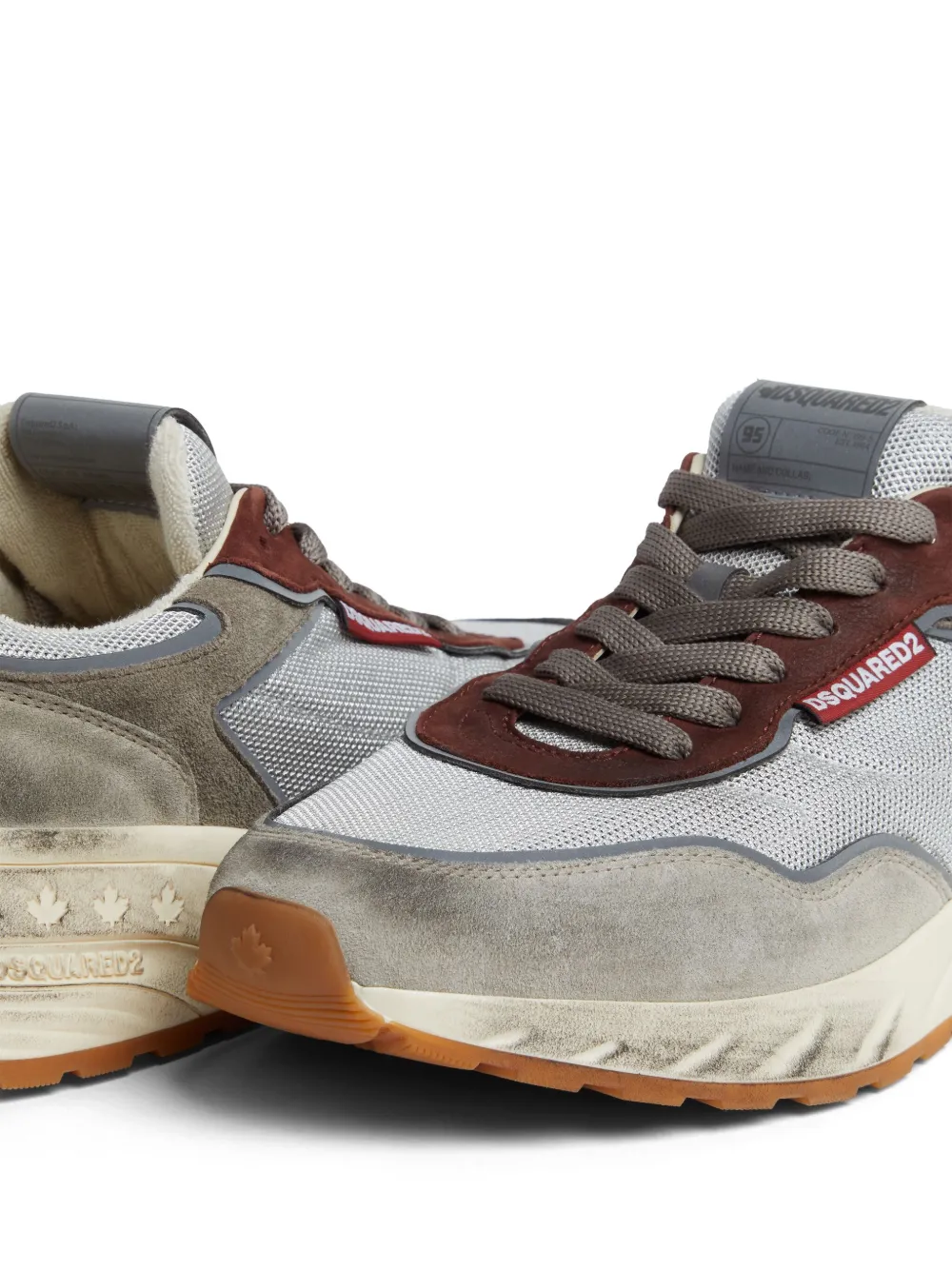 DSQUARED2 distressed-finish sneakers Grey