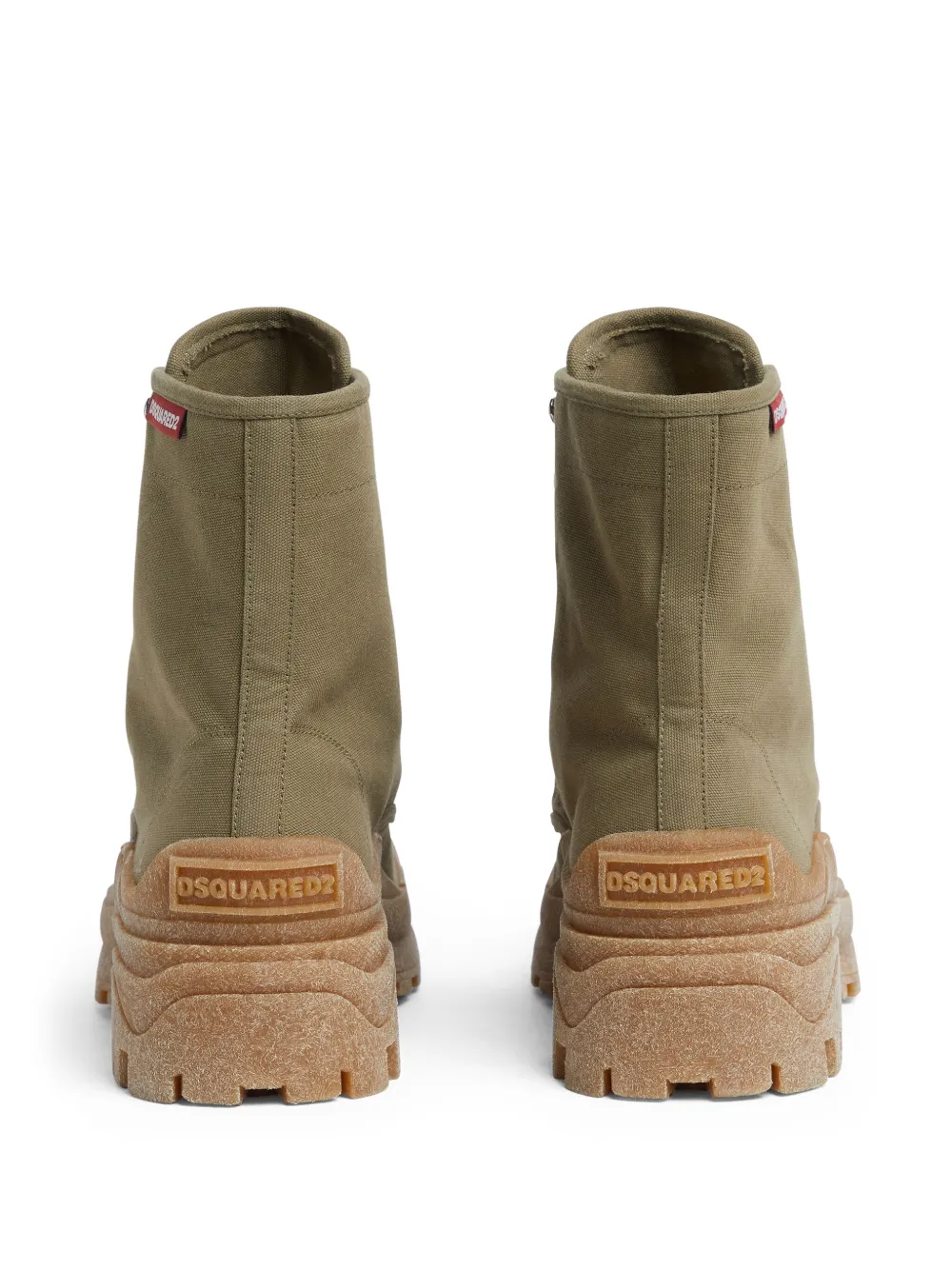 DSQUARED2 canvas ankle boots Green
