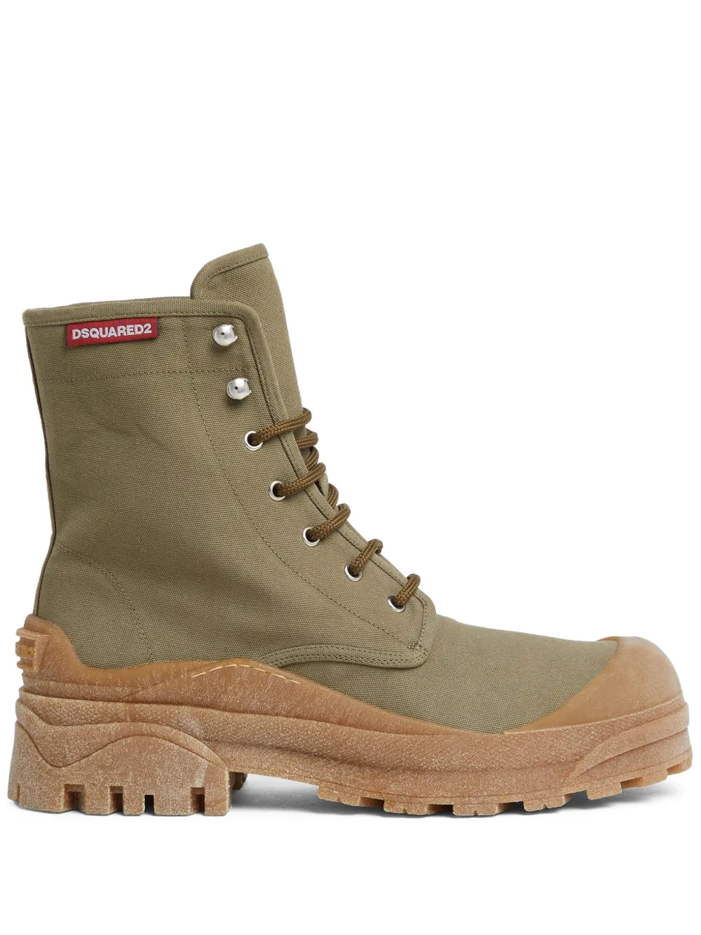 DSQUARED2 canvas ankle boots Green