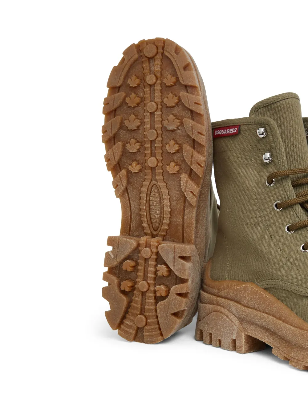 DSQUARED2 canvas ankle boots Green