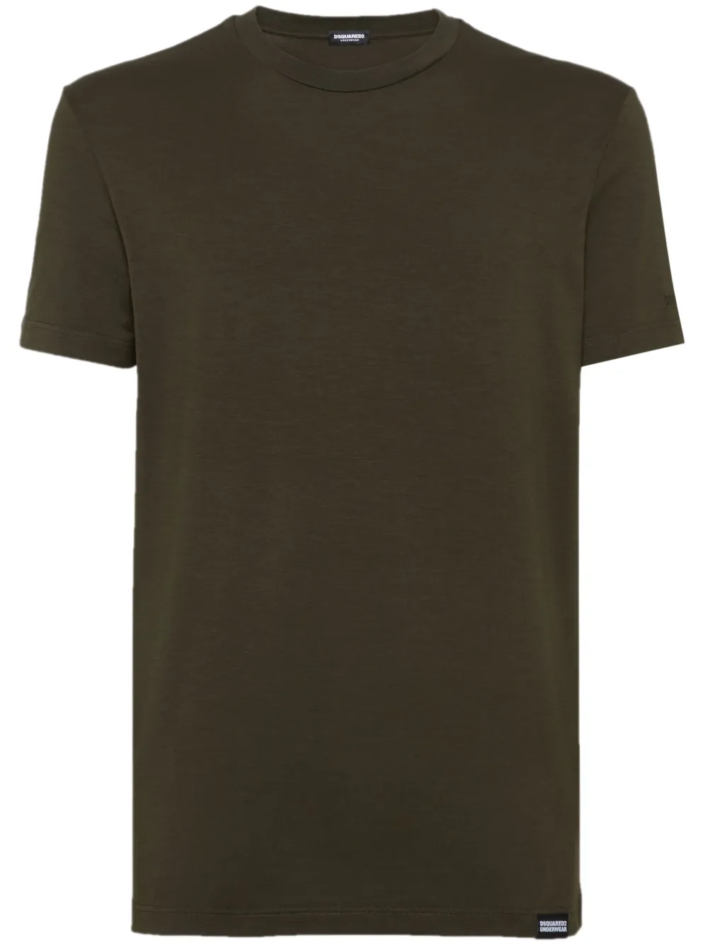 DSQUARED2 embroidered-logo T-shirt - 302 MILITARY GREEN