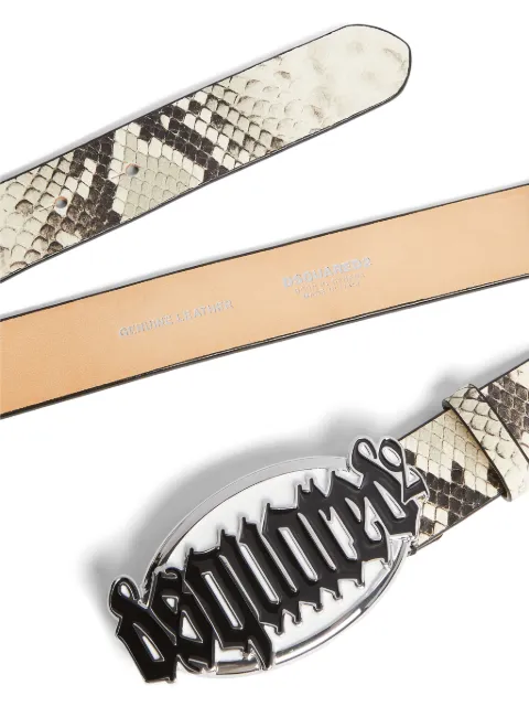 DSQUARED2 logo-buckle leather belt BEW042901502706 - 1