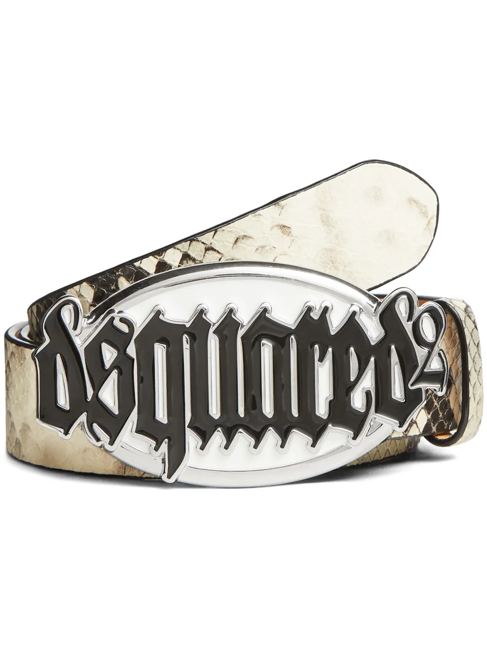 DSQUARED2 cinturón con hebilla del logo | blanco | Image 1
