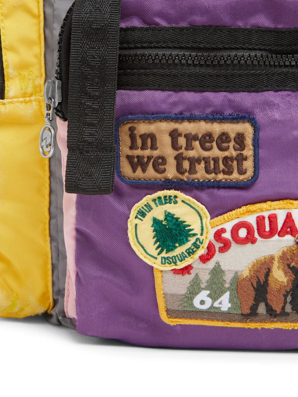 DSQUARED2 x Invicta logopatch rugzak Grijs