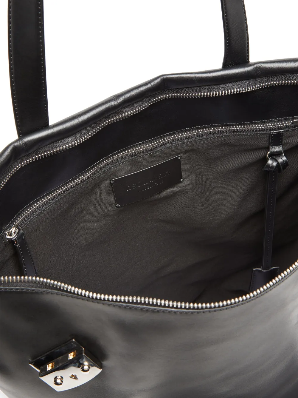 DSQUARED2 Leren shopper Zwart