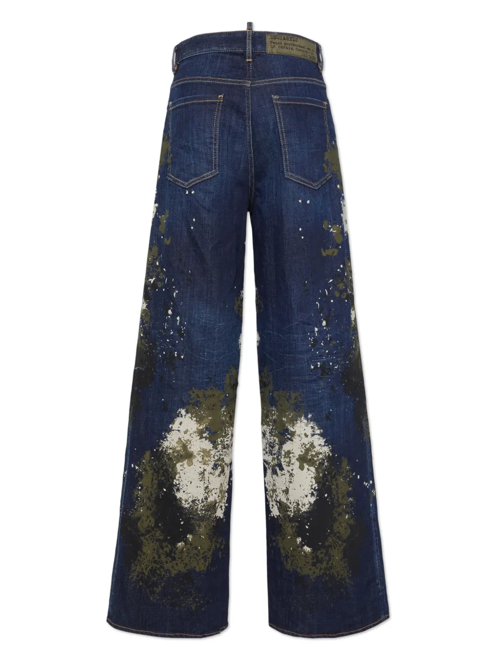 DSQUARED2 Jeans met verfprint - Blauw