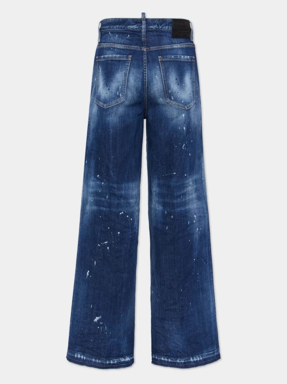 DSQUARED2 Gerafelde jeans met wijde pijpen Blauw