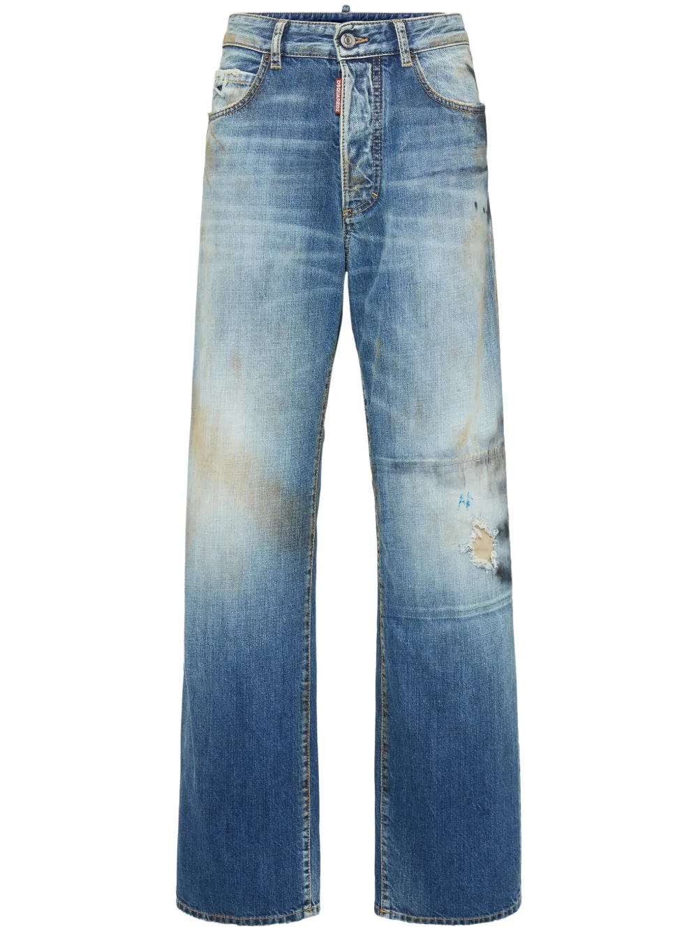 DSQUARED2 Jeans met wijde pijpen Blauw