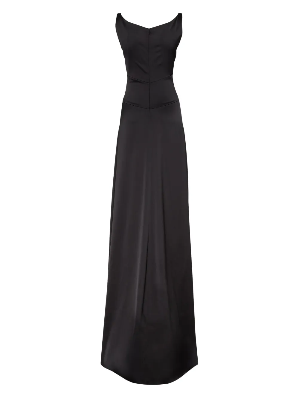 DSQUARED2 satin maxi dress - Zwart