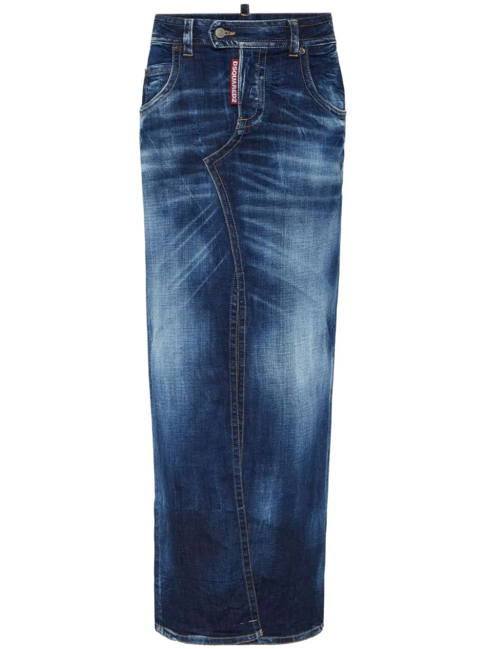 denim maxi skirt