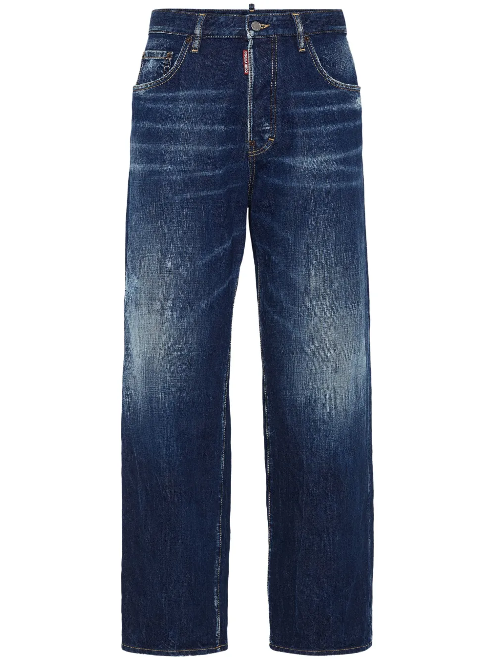 DSQUARED2 Jeans met wijde pijpen Blauw