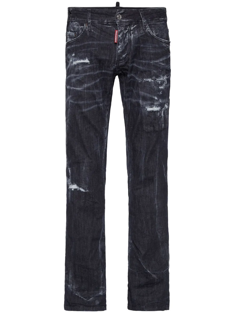 DSQUARED2 jeans rectos con efecto envejecido | negro | Image 1