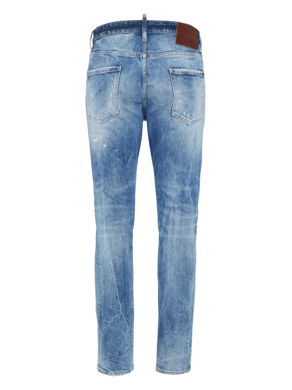 DSQUARED2 Gerafelde jeans van stretch-katoen - Blauw