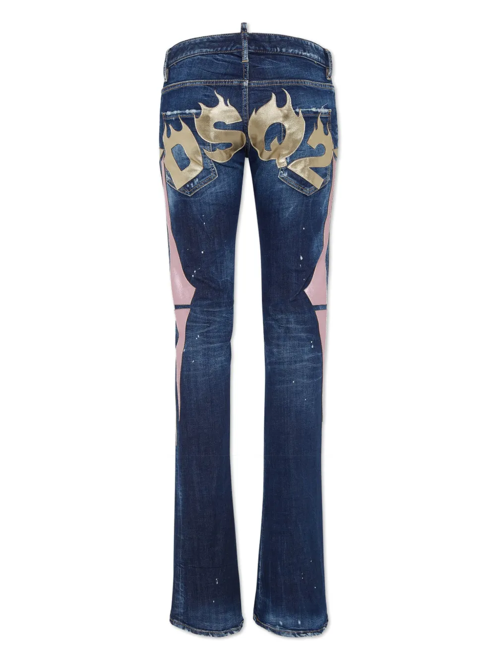 DSQUARED2 metallic-detailing flared jeans | Slim-Fit Jeans | Image 2