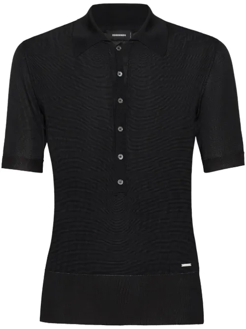 Polo à plaque logo - DSQUARED2 - Modalova