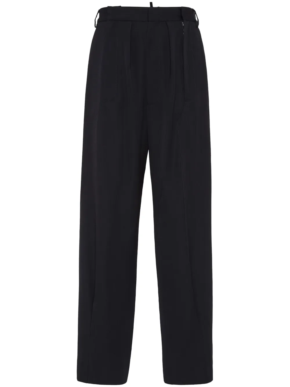 DSQUARED2 virgin wool straight-leg trousers | Black | Image 1