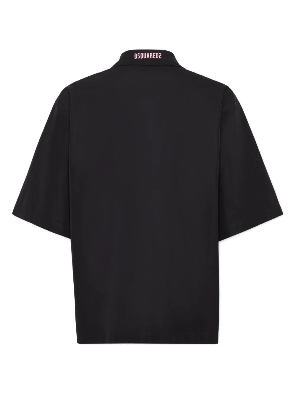 DSQUARED2 Overhemd met studs en korte mouwen - Zwart