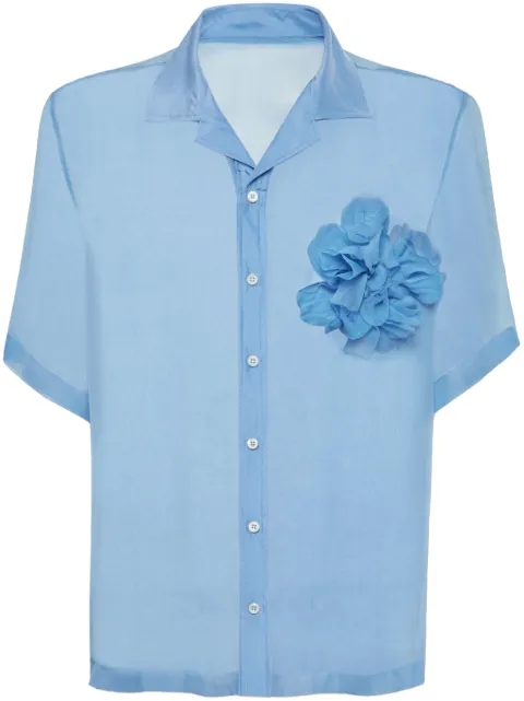 DSQUARED2 floral-detailing shirt