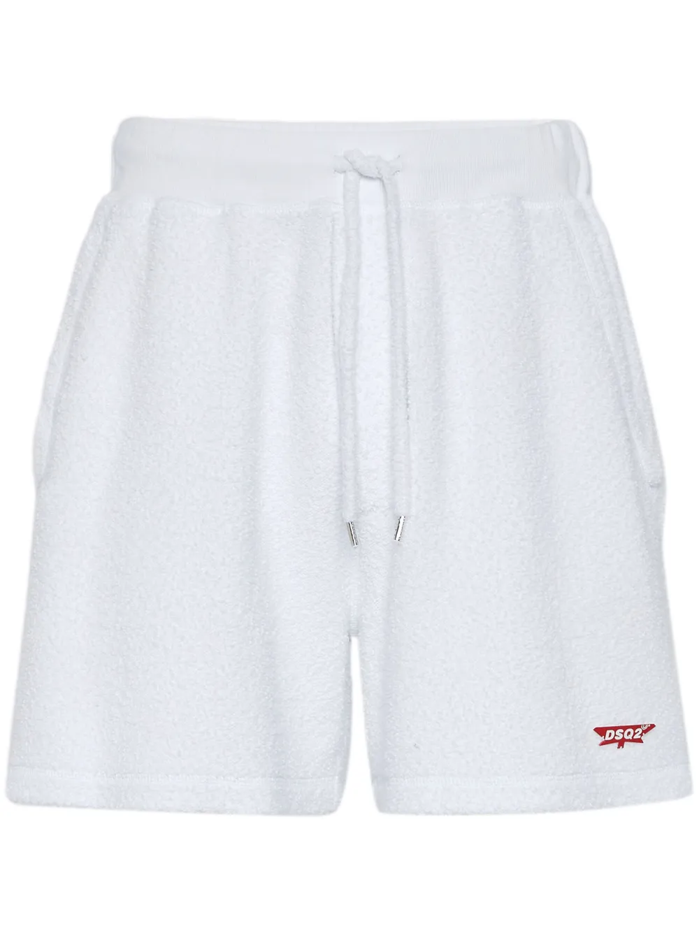 DSQUARED2 logo-appliqué track shorts | White | Image 1