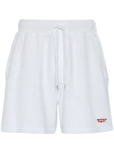 DSQUARED2 logo-appliqué track shorts