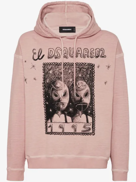 DSQUARED2 graphic-print hoodie