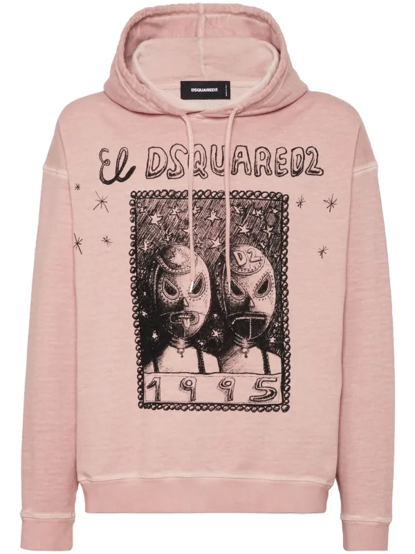 パーカー・フーディ Dsquared2 Multicolour Graphic-Print Cotton Hoodie $_57.JPG?set_id=880000500F