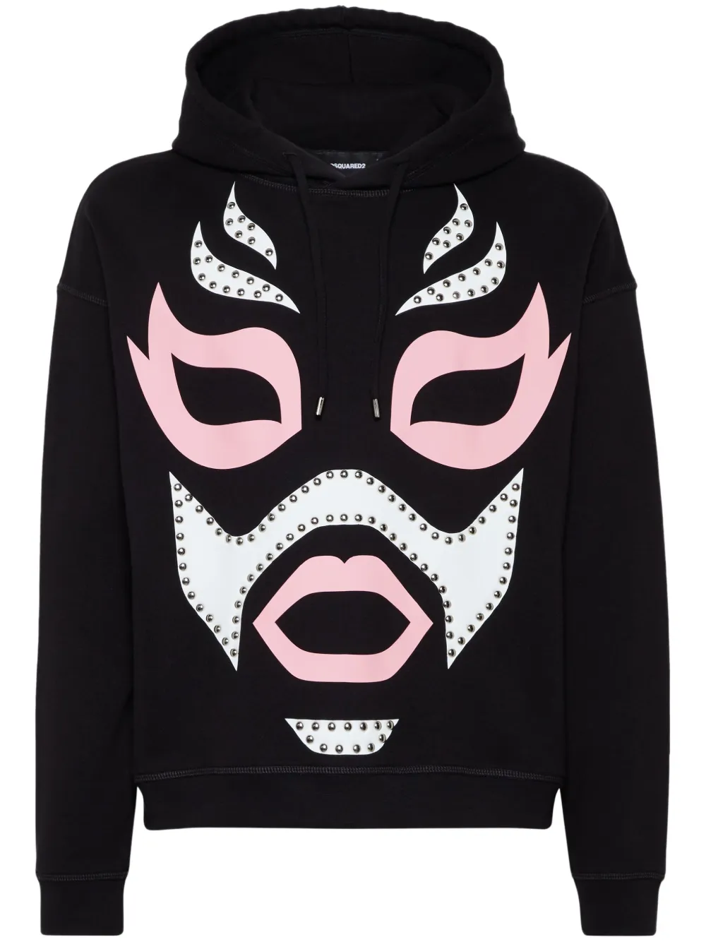 DSQUARED2 graphic-print hoodie | Black | Image 1