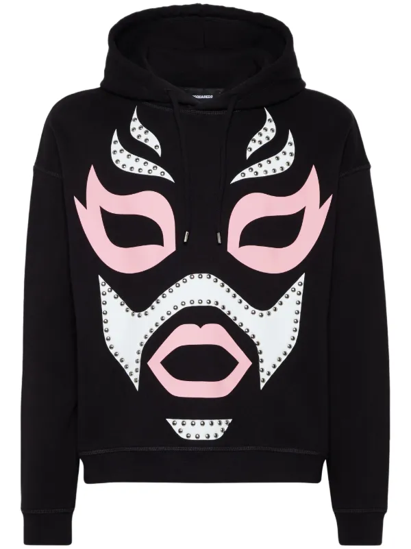 DSQUARED2 グラフィック パーカー | ブラック | FARFETCH JP
