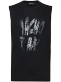 DSQUARED2 text-print tank top - Black