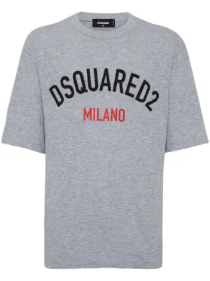 DSQUARED2 ダメージ Tシャツ | グレー | FARFETCH JP