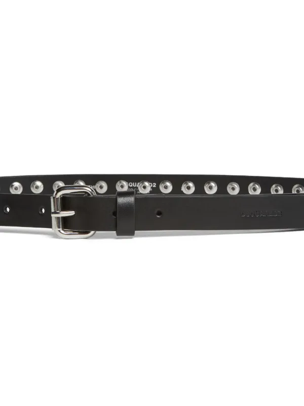 DSQUARED2 スタッズトリム レザーベルト | ブラック | FARFETCH JP DSQUARED2 スタッズトリム レザーベルト | ブラック | FARFETCH JP