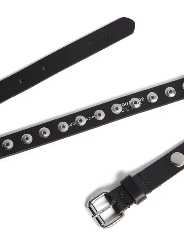 DSQUARED2 スタッズトリム レザーベルト | ブラック | FARFETCH JP DSQUARED2 スタッズトリム レザーベルト | ブラック | FARFETCH JP