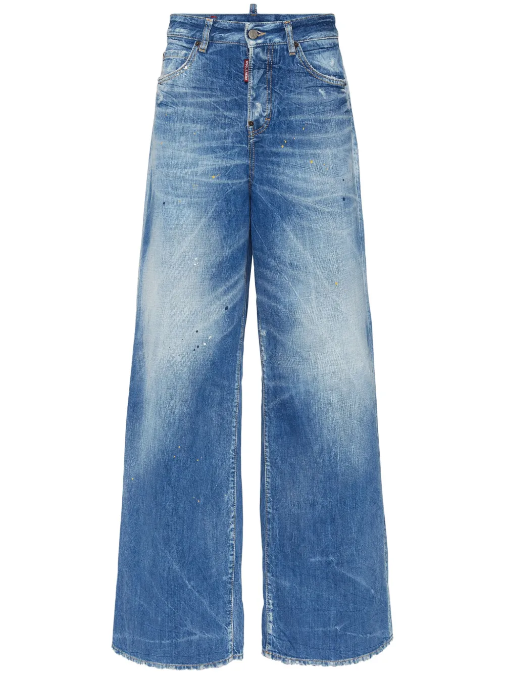 DSQUARED2 Jeans met wijde pijpen Blauw