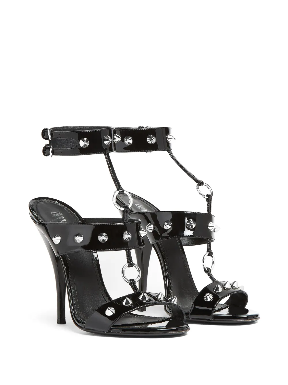 DSQUARED2 Sandalen met spikes - Zwart