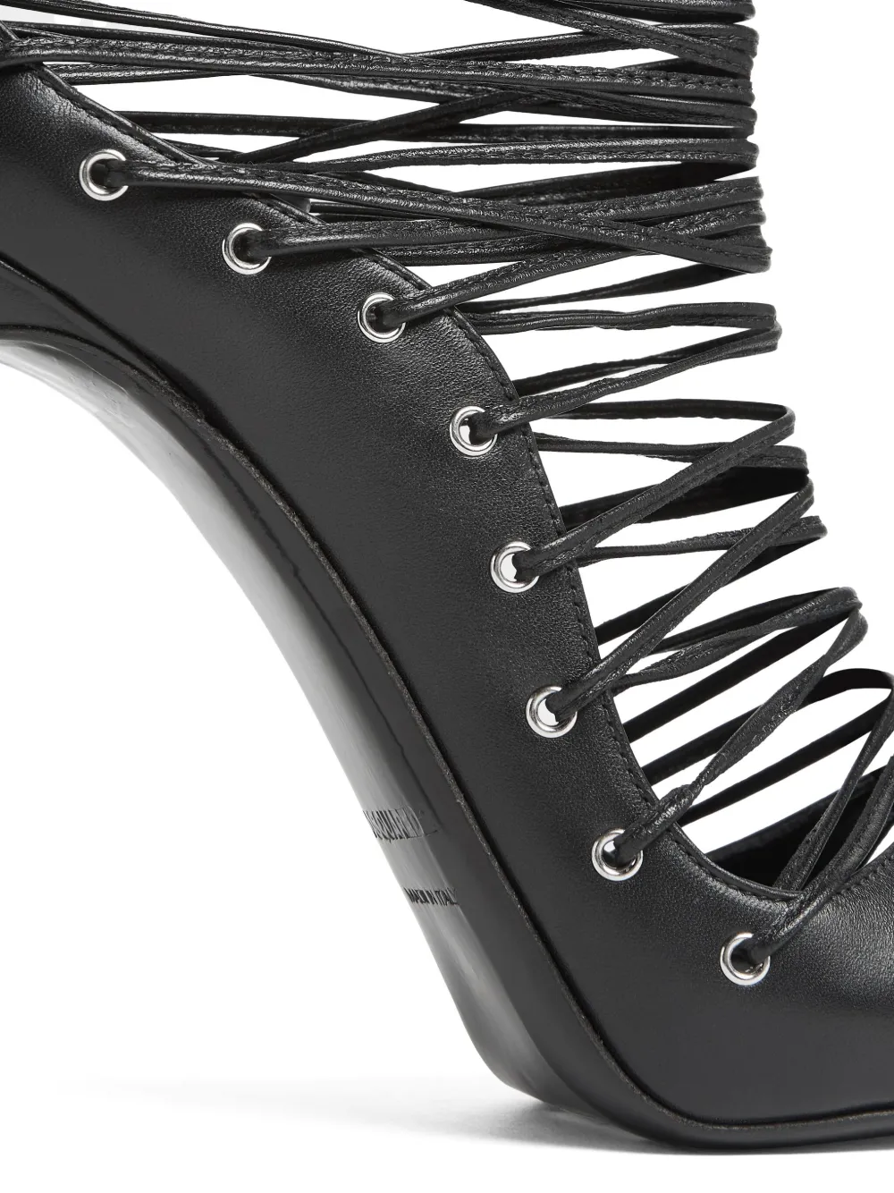 DSQUARED2 leather sandals Black
