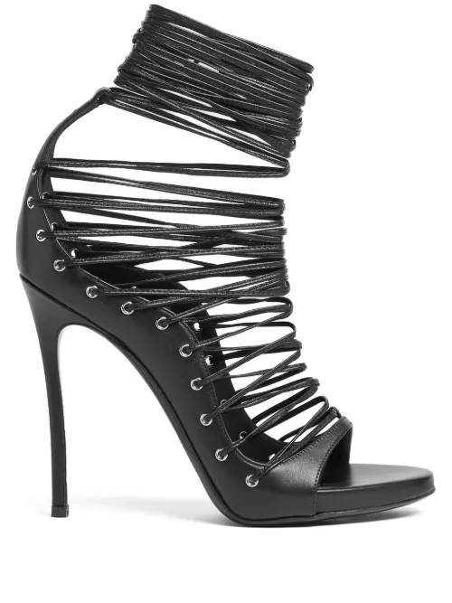 DSQUARED2 sandales en cuir - Noir - DSQUARED2 - Modalova