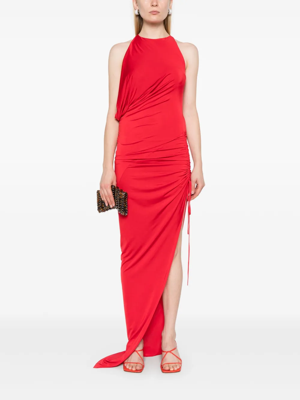 Atu Body Couture x Rue Ra asymmetrische maxi-jurk - Rood