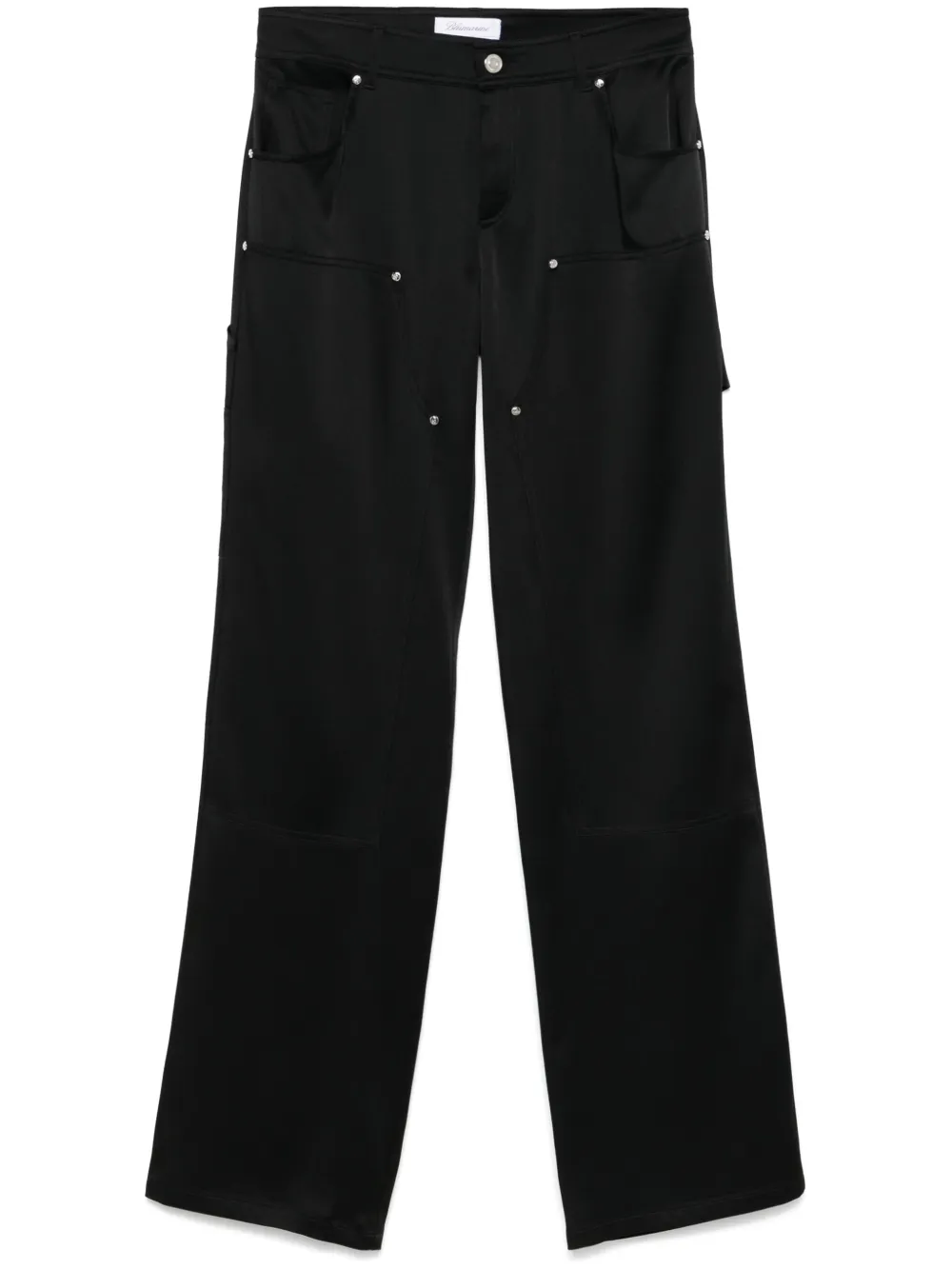 Blumarine satin trousers - Black