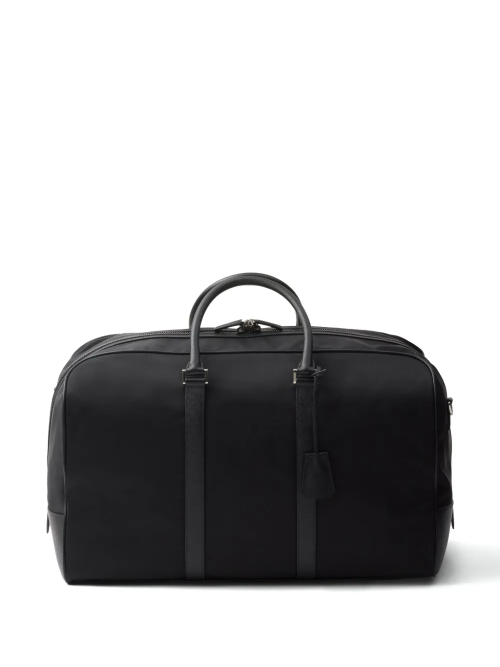Prada Re Nylon And Saffiano Leather Duffle Bag Black FARFETCH