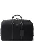 Prada Re-Nylon and Saffiano leather duffle bag - Black