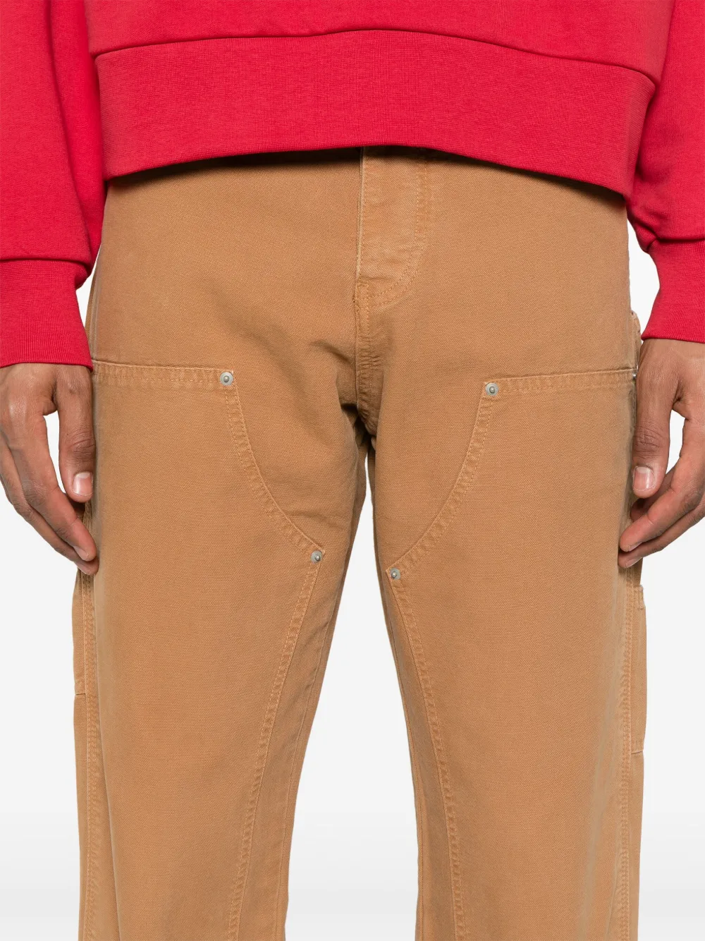 Garment Workshop Man Pants Camel Size Xl Cotton In Brown