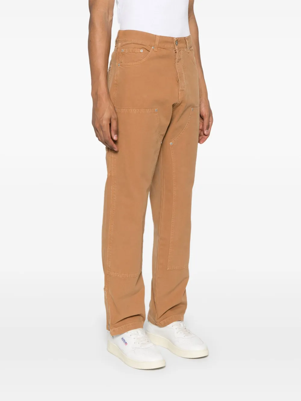 Garment Workshop Man Pants Camel Size Xl Cotton In Brown
