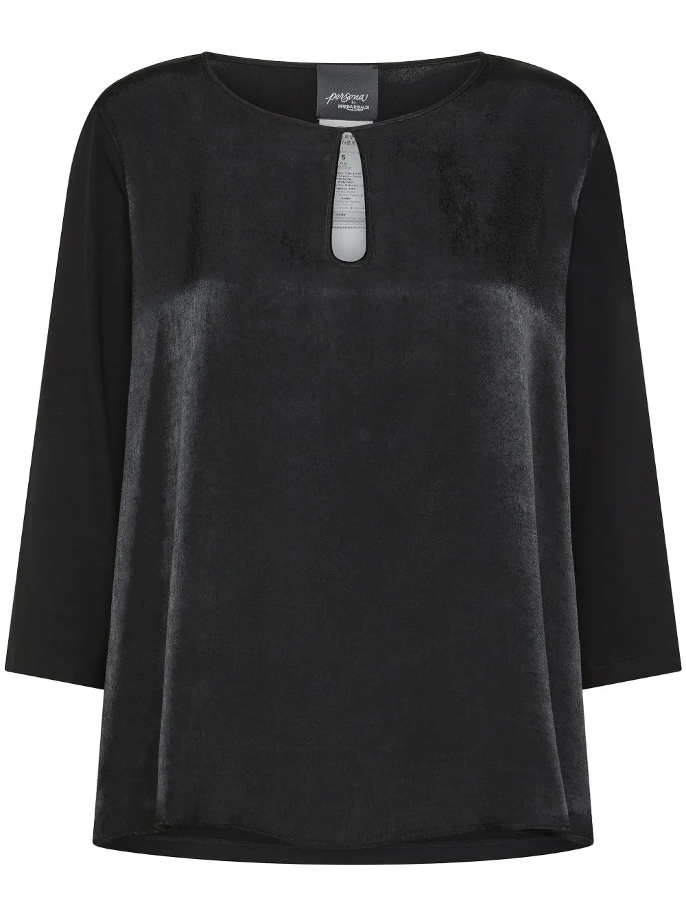 Marina Rinaldi keyhole-neck top - Black