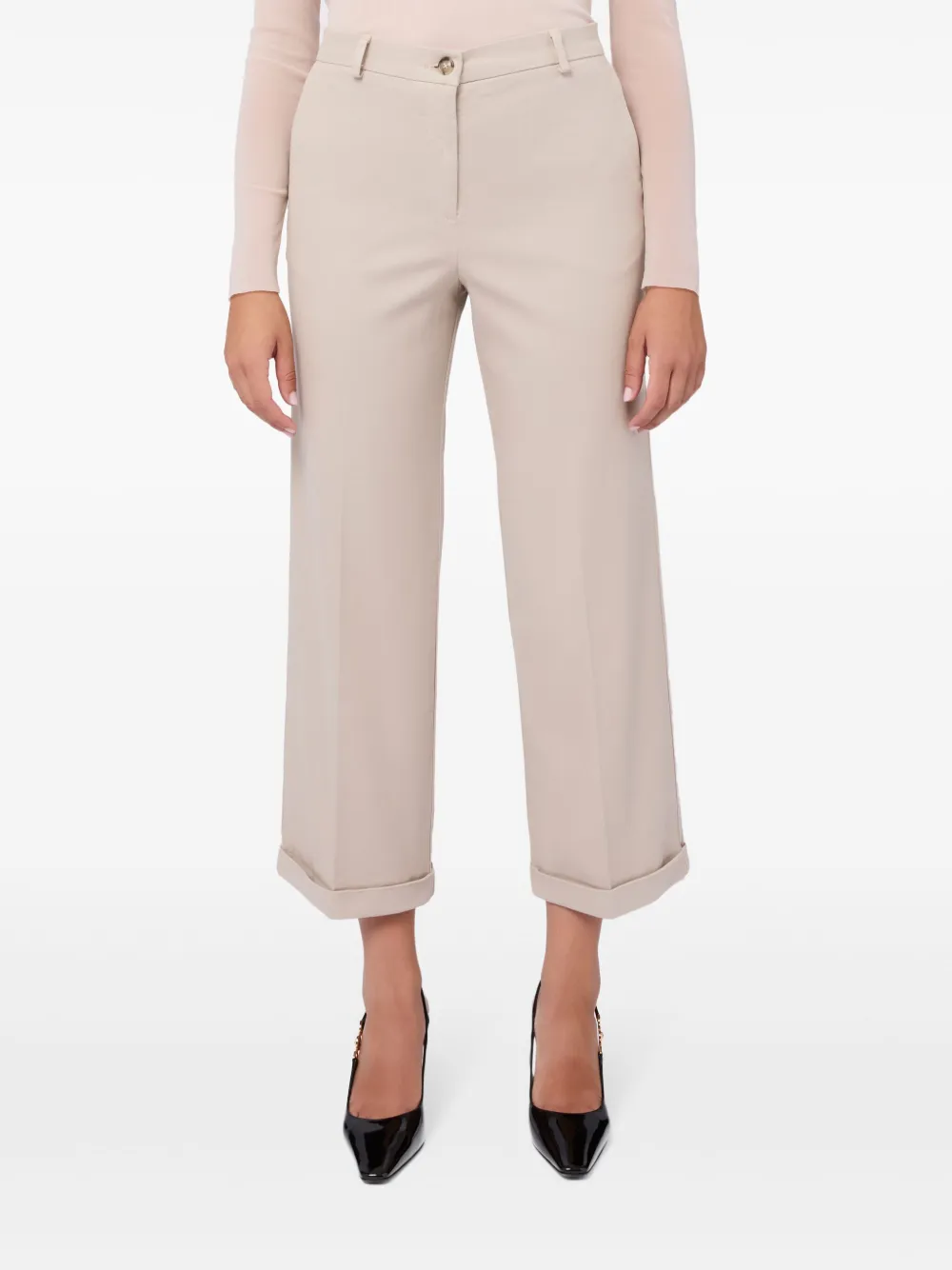 Seventy Broek van katoenblend - Beige